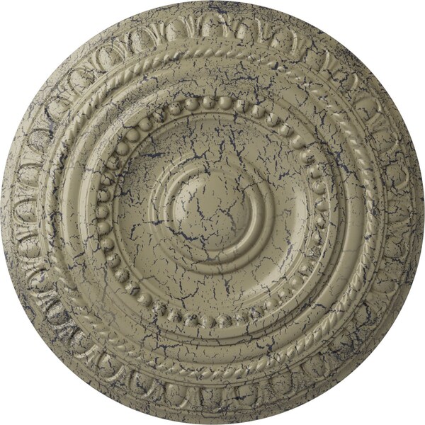 Ekena Millwork Artis Ceiling Medallion (Fits Canopies up to 6 7/8"), 15 3/4"OD x 1 3/8"P, Castle Stone Crackle CM15ARCSC - main